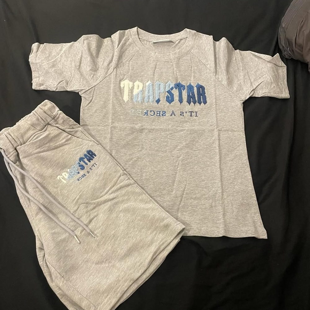 Gray Trapstar T-Shirt and Pants Set (All sizes)